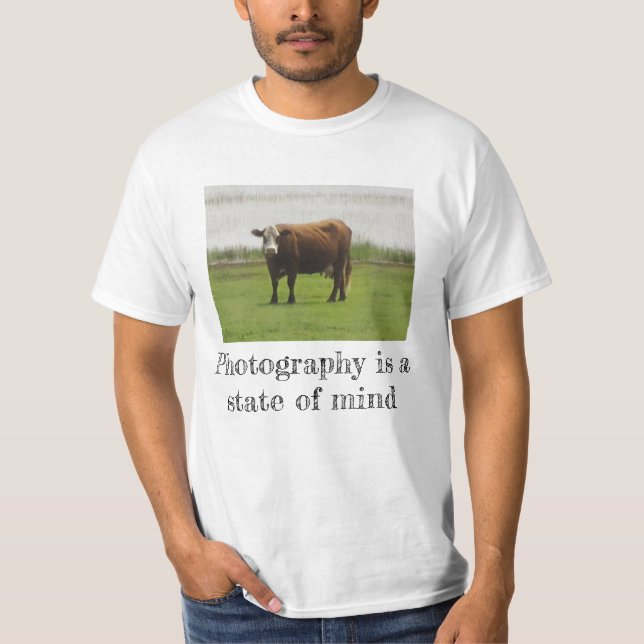 Betesstämning – Ko Foto T-Shirt (Framsida)
