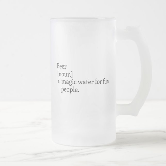 "Betet på öl." Monogram Beer Mugg (Höger)