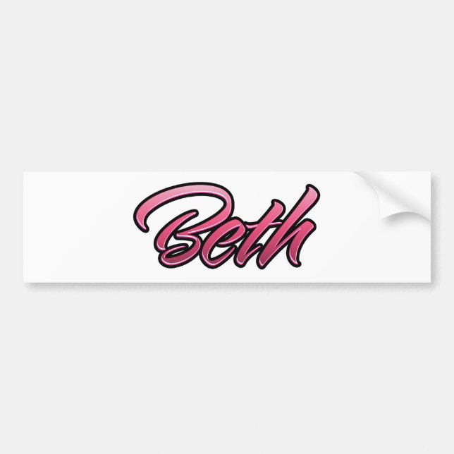 Beth faded rosa Aufkleber Sticker Bildekal (Framsidan)