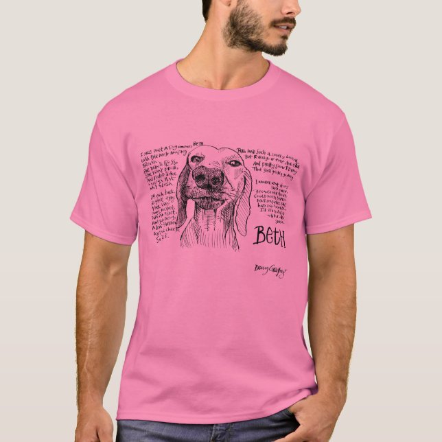 Beth med den hemskt andedräkten tee shirt (Framsida)