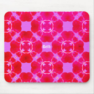 BETH ~ Retro Fractal Mönster ~ Personlig ~ Musmatta