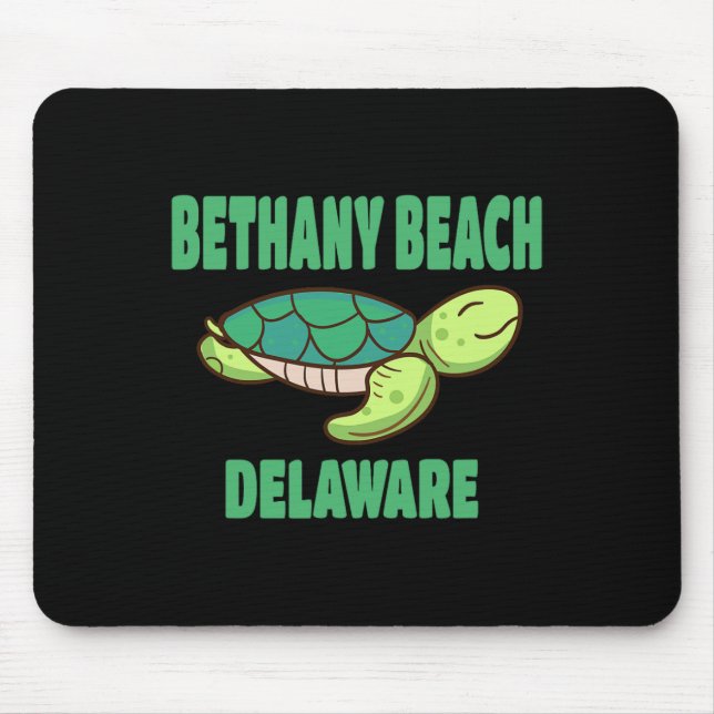 Bethany Beach Delaware Havssköldpadda Tematisk  Musmatta (Framsidan)