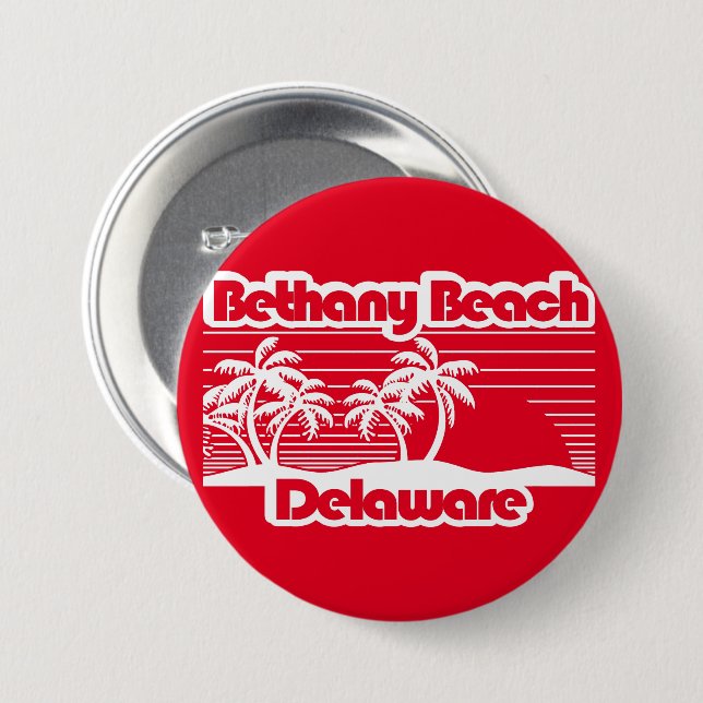 Bethany Beach Delaware Knapp (Framsida & baksida)