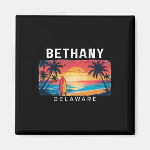 Bethany Beach Delaware män kvinnor surfing Magnet