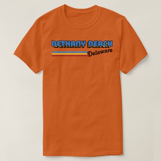 Bethany Beach Delaware Retro Stil Design T Shirt (Design framsida)