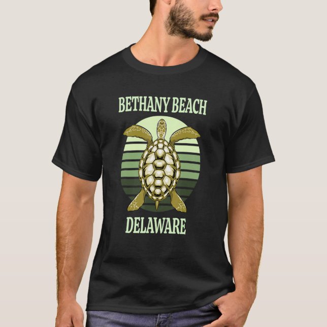 Bethany Beach Delaware Sea Turtle T Shirt (Framsida)