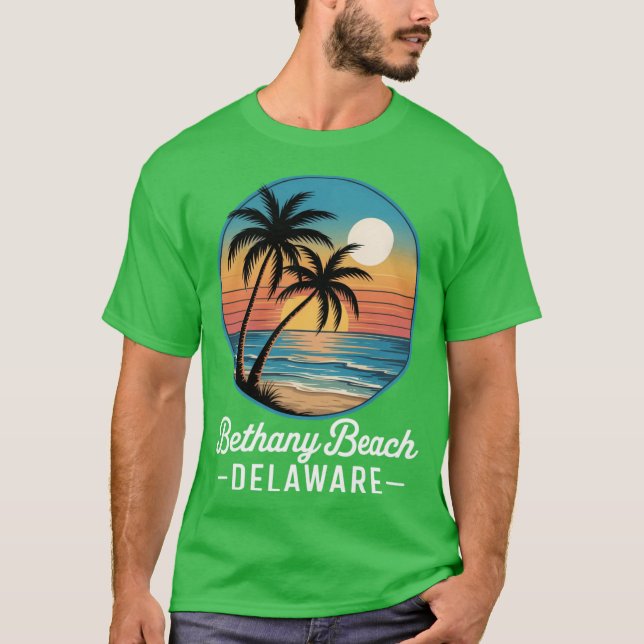 Bethany Beach Delaware Semester 90s Strand Souveni T Shirt (Framsida)