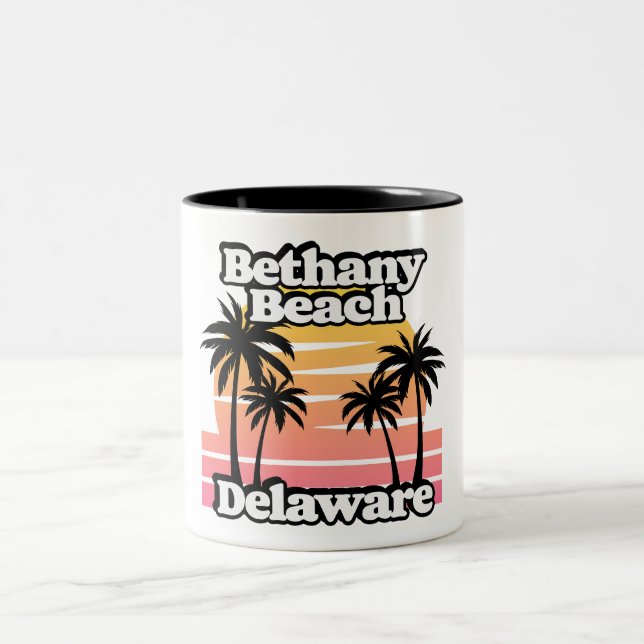Bethany Beach Delaware Två-Tonad Mugg (Center)