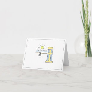 Bethany Beach Lifeguard Shack Greeting Card Kort