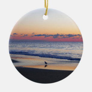 Bethany Beach Sunrise I Julgransprydnad Keramik