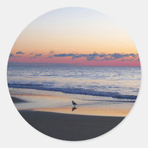 Bethany Beach Sunrise I Runt Klistermärke