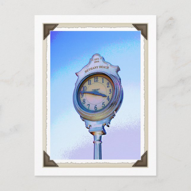 Bethany Clock Postcard Vykort (Framsida)