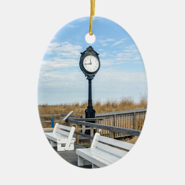 Bethany strand, Delaware. Julgransprydnad Keramik (Framsidan)