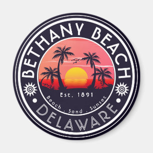 Bethany-stranden Delaware Sunset Beach Handflatan Magnet