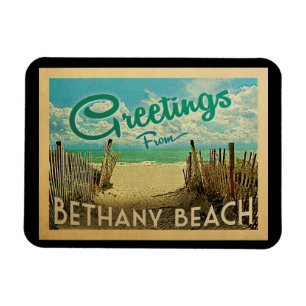 Bethany strandvintage resor magnet