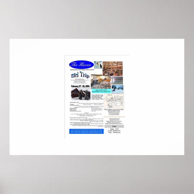 Bethany's Haven Ski Resa Poster (Framsidan)