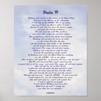 Bethany's tillflyktsort Psalm 91 NIV Poster