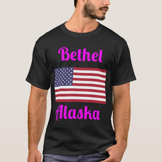 Bethel Alaska Snyggt Prints T Shirt (Framsida)