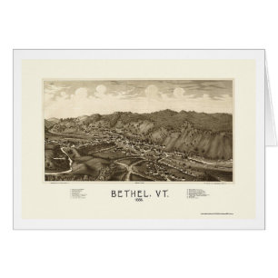 Bethel panorama- karta för VT - 1886 Hälsningskort