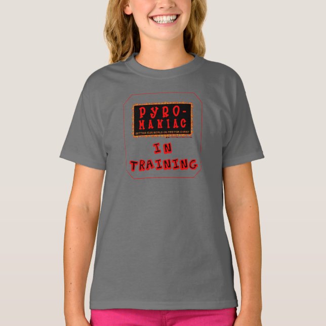 Bethel Pyro-Maniac i Training Child's Tee (Framsida)