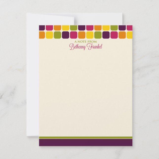 Bethenny Frankel Anpassningsbar Flat Note Card Anteckningskort (Framsida)