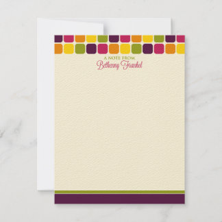 Bethenny Frankel Anpassningsbar Flat Note Card Anteckningskort