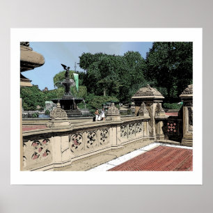 BETHESDA FONTÄNSOMMAR CENTRAL PARK POSTER