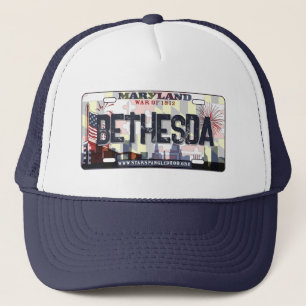 Bethesda Maryland flagga-skylt Keps