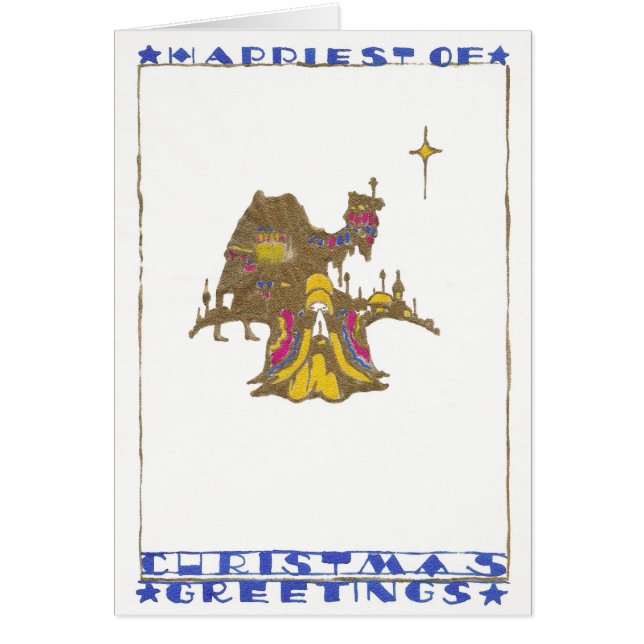 Bethlehem, Camel, Nun? Hälsningskort (Framsidan)
