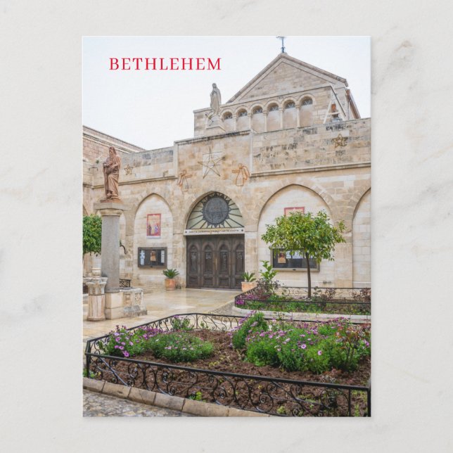 Bethlehem Church of the Ntivity view vycard Vykort (Framsida)