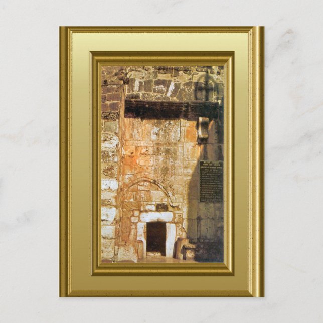 Bethlehem Entrance to Church of the Ntivity Vykort (Framsida)