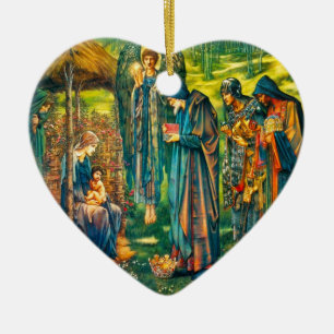 Bethlehem Heart-stjärnan Julgransprydnad Keramik