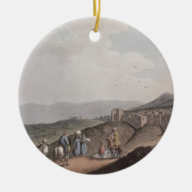 Bethlehem i Palestina, beskådar av den främsta Julgransprydnad Keramik (Framsidan)