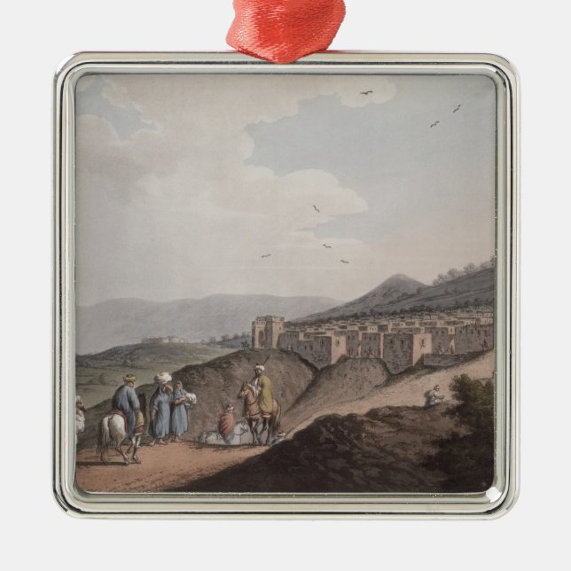 Bethlehem i Palestina, beskådar av den främsta Julgransprydnad Metall (Framsidan)