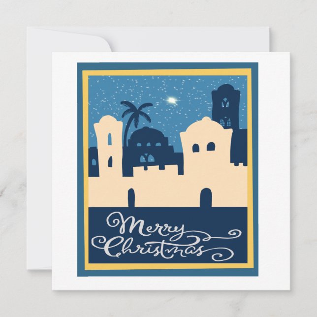 Bethlehem-jul Julkort (Framsida)