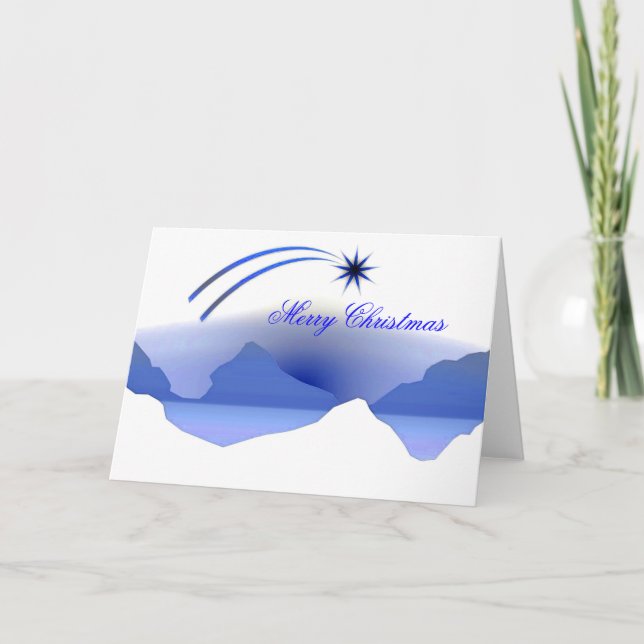 Bethlehem-julen Hälsning Helgkort (Framsida)