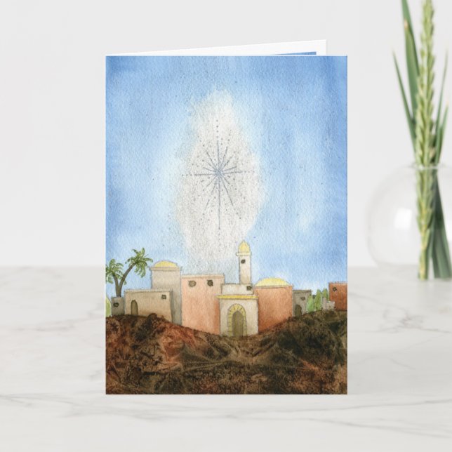 Bethlehem julkort helgkort (Framsida)