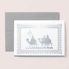 Bethlehem Luxury-julen Folierat Kort