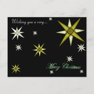 Bethlehem Night Shining Stars vykort