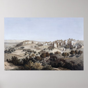 Bethlehem som inristas av frottén poster