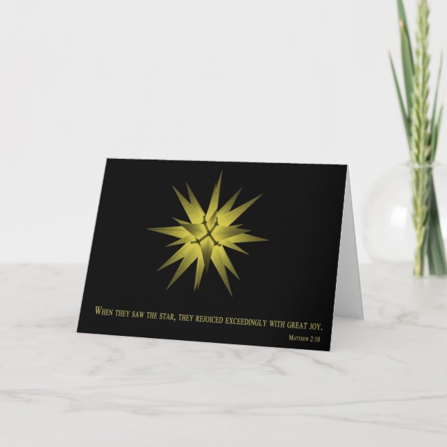 Bethlehem Star-julkort Helgkort (Framsida)