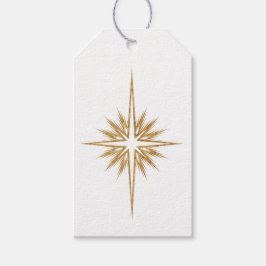 Bethlehem Star Nativity Scripture Christmas Presentetikett