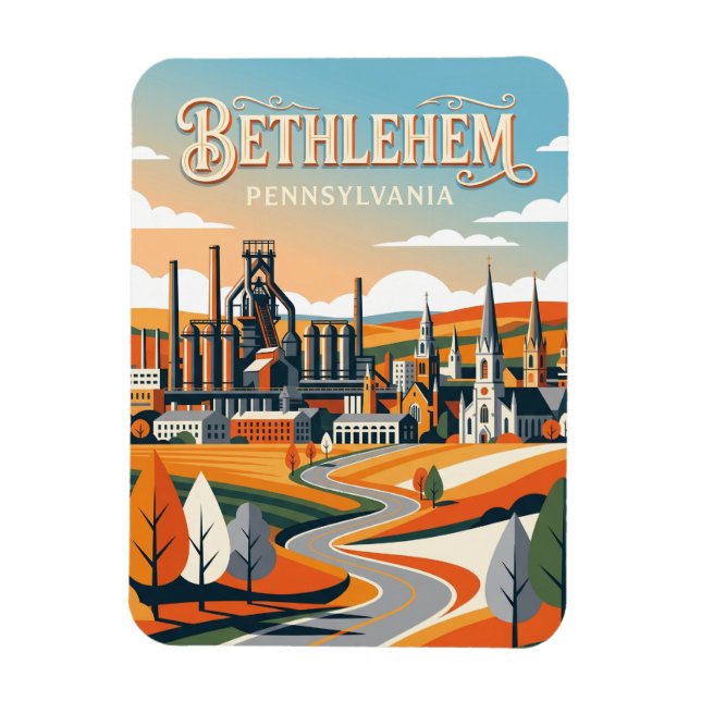 Bethlehem USA Magnet (Vertikal)