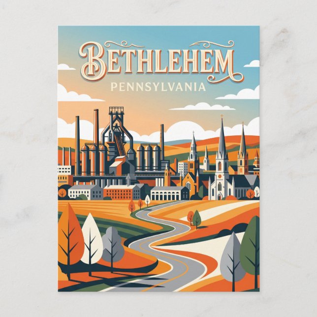 Bethlehem USA Vykort (Framsida)