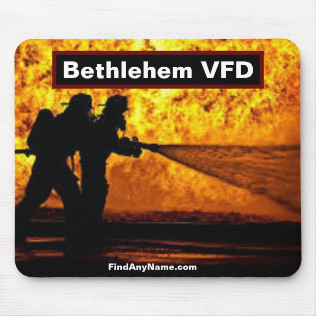 Bethlehem VFD Firefighters Mousepad Musmatta (Framsidan)