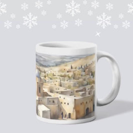 Bethlehem Watercolor Mugg - Timless Heliga Land Gi