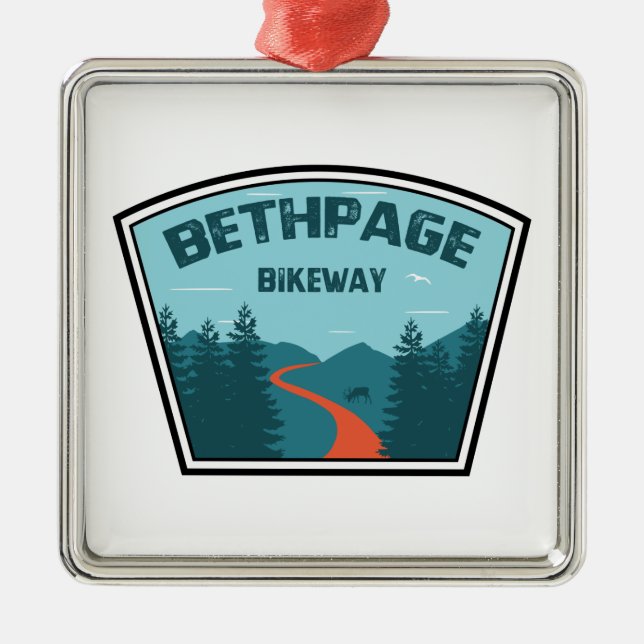 Bethpage Bikeway Julgransprydnad Metall (Framsidan)