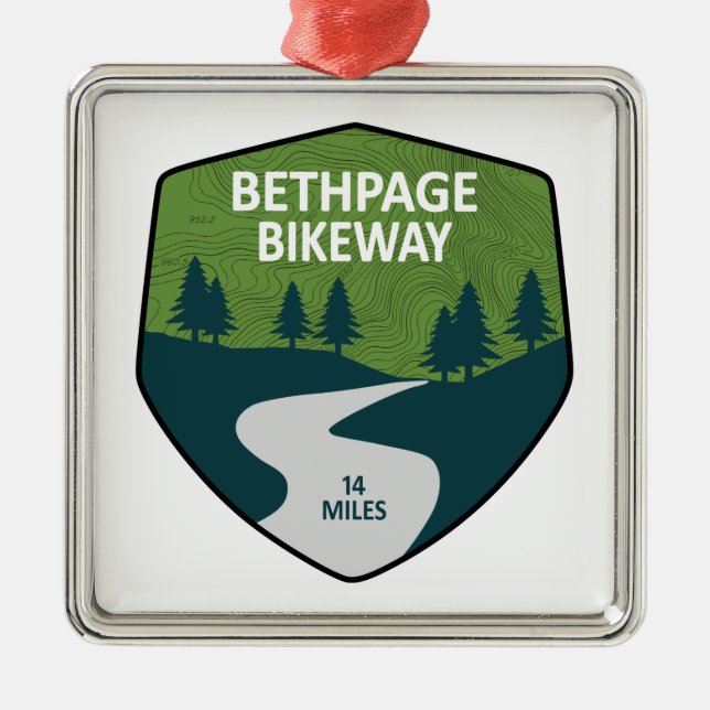 Bethpage Bikeway Julgransprydnad Metall (Framsidan)