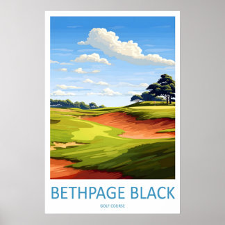 Bethpage Black Golf Club Resa Print Väggkonst