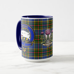 Bethune Klan Badge & Tartan Mugg